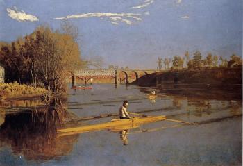 托馬斯 伊肯斯 Max Schmitt in a Single Scull 托馬斯 伊肯斯 Max Schmitt in a Single Scull